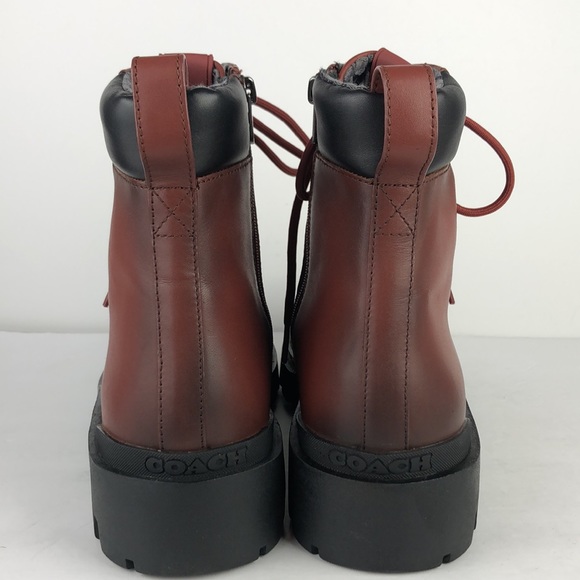 Coach Citysole Boot Men’s Sleek Designer Leather Lace Up Ankle Boots 11 - Picture 4 of 16